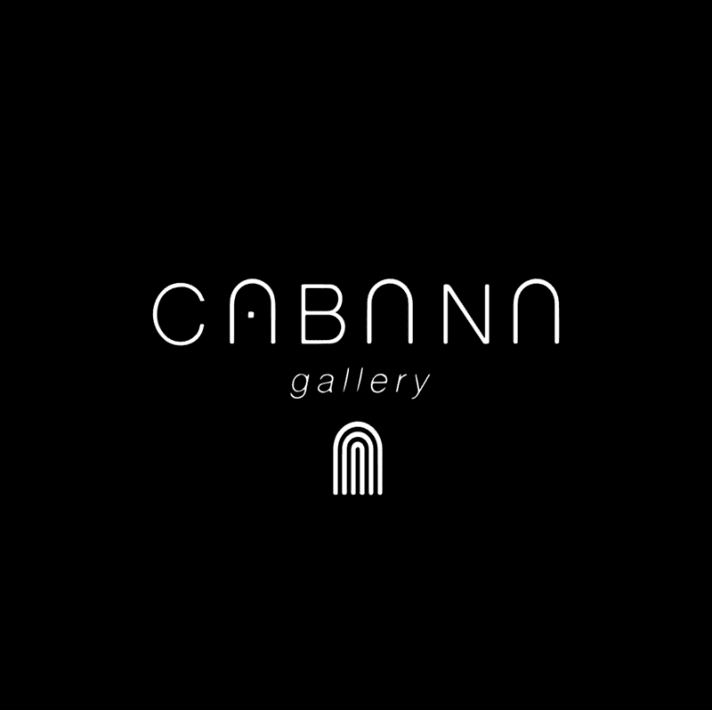 Cabana gallery - Logo blanc sur noir