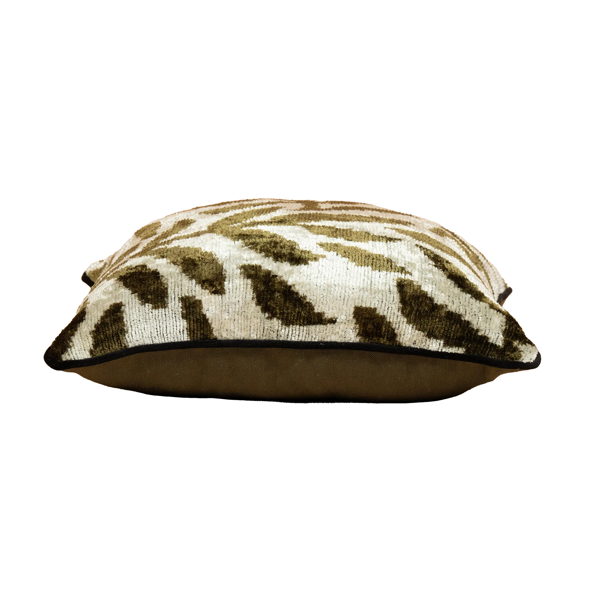 Coussin Soie Ikat Feuille – Image 6